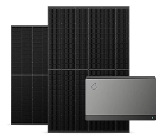 2 Solarpanels und ein Wechselrichter