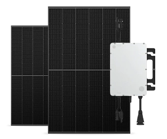 2 Solarpanel mit Wechselrichter